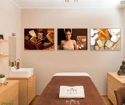 File in trần Tranh trang trí Spa SPA1496 (bản gốc) phong cảnh
