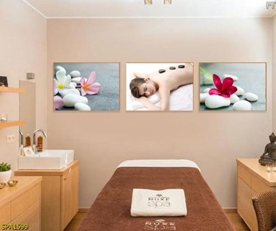 File in trần Tranh trang trí Spa SPA1599 (bản gốc) hoa văn