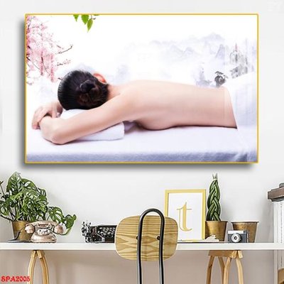File tranh Tranh trang trí Spa SPA2005 (gốc) in vải canvas