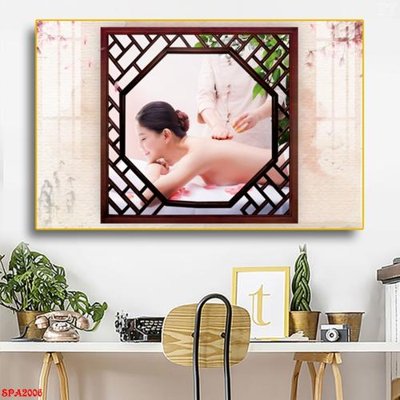 Tải file Tranh trang trí Spa SPA2006 (ảnh gốc) in tráng gương