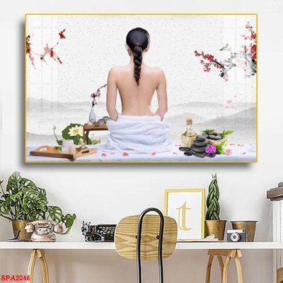 Hình ảnh file gốc in trần nhà Tranh trang trí Spa SPA2046