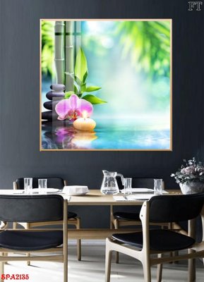 File in trần Tranh trang trí Spa SPA2135 (bản gốc) phong cảnh