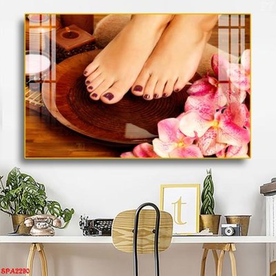 Ảnh gốc file in lụa Tranh trang trí Spa SPA2290 chi tiết