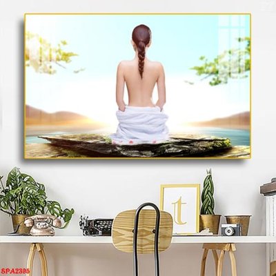 File PSD Tranh trang trí Spa SPA2395 (bản gốc) dễ dàng edit