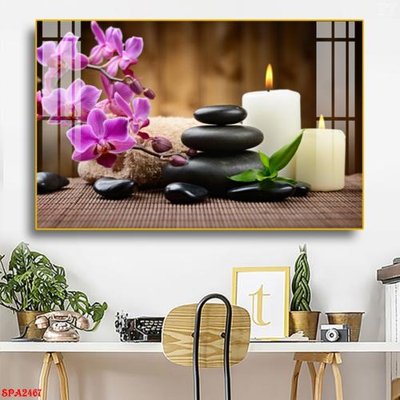 File gốc Tranh trang trí Spa SPA2467 (in tráng gương) hiện đại