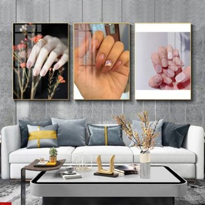 File tranh in trần File tranh nail , tranh trang trí quán nail móng SPA3002 (ảnh gốc siêu nét)