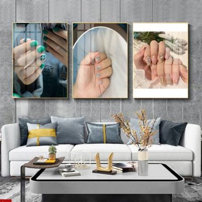 File gốc File tranh nail , tranh trang trí quán nail móng SPA3009 (phong cách) tối giản