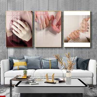 File in trần File tranh nail , tranh trang trí quán nail móng SPA3020 (bản gốc 3D) sống động