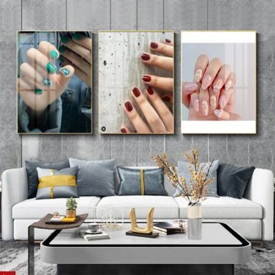 File PSD File tranh nail , tranh trang trí quán nail móng SPA3033 (bản gốc) cho nhà in