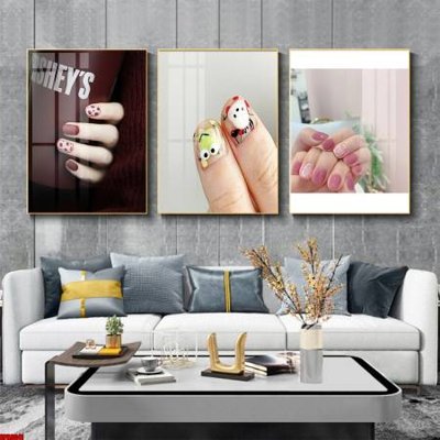 Hình ảnh file gốc File tranh nail , tranh trang trí quán nail móng SPA3041 cho in UV