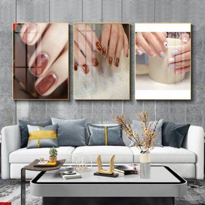 Download file gốc File tranh nail , tranh trang trí quán nail móng SPA3042 (in lụa) nghệ thuật
