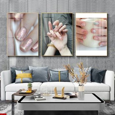 Tải file File tranh nail , tranh trang trí quán nail móng SPA3046 (ảnh gốc) in tranh kính