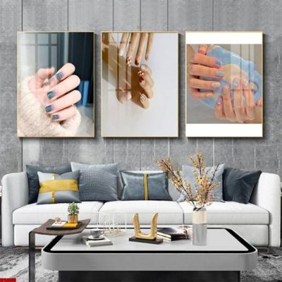 Hình ảnh file gốc in lụa File tranh nail , tranh trang trí quán nail móng SPA3055