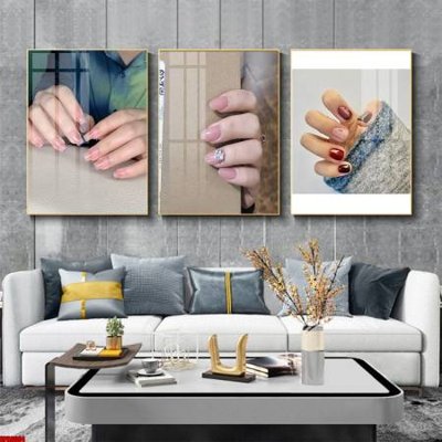 Hình ảnh file gốc File tranh nail , tranh trang trí quán nail móng SPA3064 cho in UV