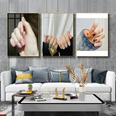 File in ấn File tranh nail , tranh trang trí quán nail móng SPA3078 chuyên nghiệp