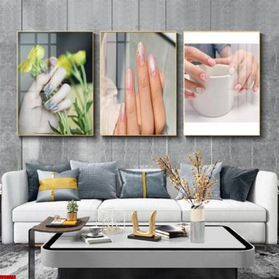 File gốc File tranh nail , tranh trang trí quán nail móng SPA3094 (in lụa) tranh thuận buồm