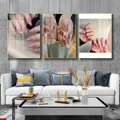 Ảnh gốc File tranh nail , tranh trang trí quán nail móng SPA3102 (nét căng) in mica