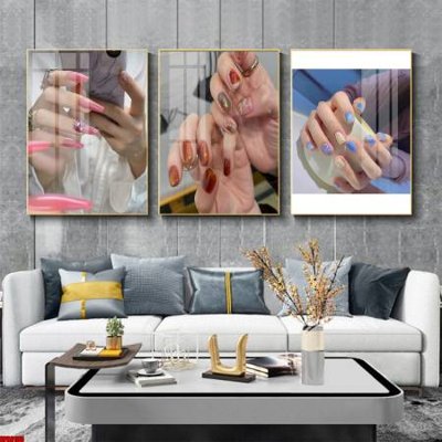 File gốc File tranh nail , tranh trang trí quán nail móng SPA3105 (thiết kế) cho in ấn