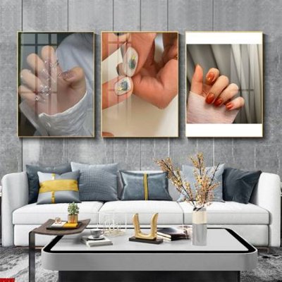 File tranh File tranh nail , tranh trang trí quán nail móng SPA3107 (gốc) in vải canvas