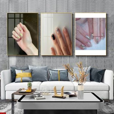 File gốc File tranh nail , tranh trang trí quán nail móng SPA3119 (cho in 3D) độc đáo