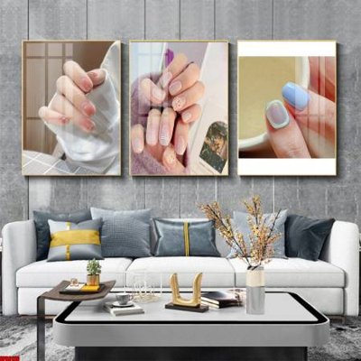 File gốc File tranh nail , tranh trang trí quán nail móng SPA3126 (phong cách) châu Âu