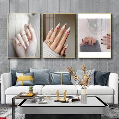 File gốc in mica File tranh nail , tranh trang trí quán nail móng SPA3145 chất lượng