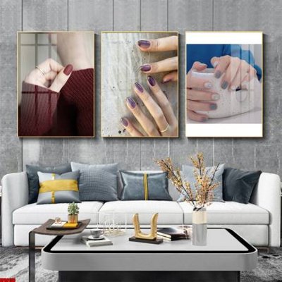 File tranh File tranh nail , tranh trang trí quán nail móng SPA3150 (ảnh gốc) in trần 3D