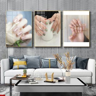 File tranh File tranh nail , tranh trang trí quán nail móng SPA3153 (ảnh gốc) in trần xuyên sáng