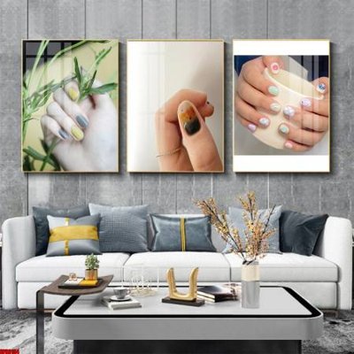 File gốc File tranh nail , tranh trang trí quán nail móng SPA3154 (trang trí) phòng ngủ