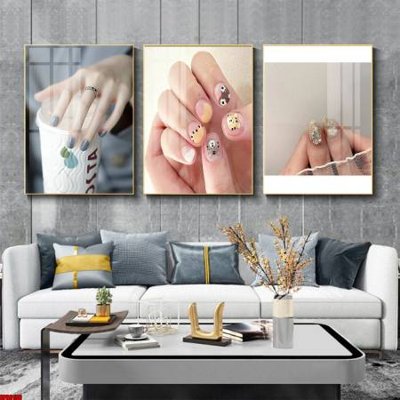 File gốc File tranh nail , tranh trang trí quán nail móng SPA3156 (thiết kế) cho in ấn