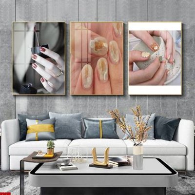 File gốc File tranh nail , tranh trang trí quán nail móng SPA3160 (in lụa) cao cấp