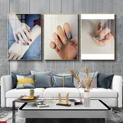 Download file gốc File tranh nail , tranh trang trí quán nail móng SPA3184 (in lụa) cao cấp