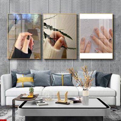 File gốc File tranh nail , tranh trang trí quán nail móng SPA3196 (bản quyền) cho in ấn