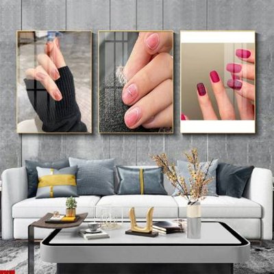 File gốc File tranh nail , tranh trang trí quán nail móng SPA3198 (thiết kế) cho in ấn