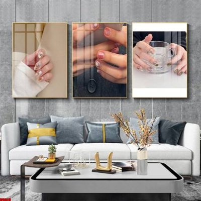 Tải file File tranh nail , tranh trang trí quán nail móng SPA3218 (gốc) chủ đề hoa sen