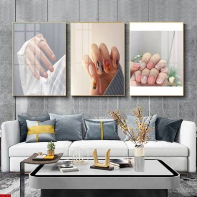 File ảnh File tranh nail , tranh trang trí quán nail móng SPA3224 (gốc) in biển hiệu