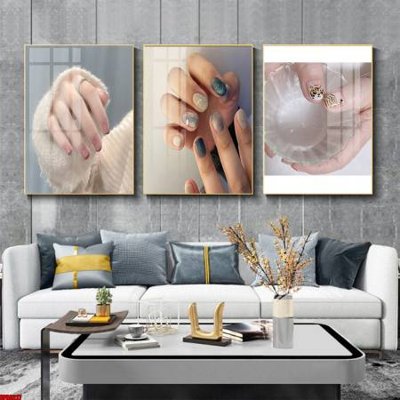 File gốc File tranh nail , tranh trang trí quán nail móng SPA3227 (trang trí) phòng ngủ