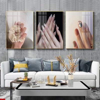 File gốc in ấn File tranh nail , tranh trang trí quán nail móng SPA3241 chuẩn màu CMYK