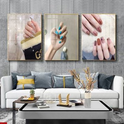 File tranh File tranh nail , tranh trang trí quán nail móng SPA3269 (bản gốc) in lụa dán tường