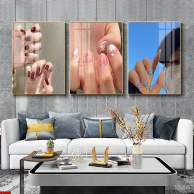 File tranh File tranh nail , tranh trang trí quán nail móng SPA3282 (gốc) in trên kính