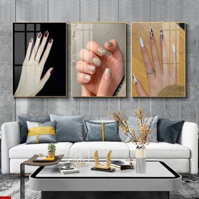 File tranh File tranh nail , tranh trang trí quán nail móng SPA3284 (gốc) in trên kính