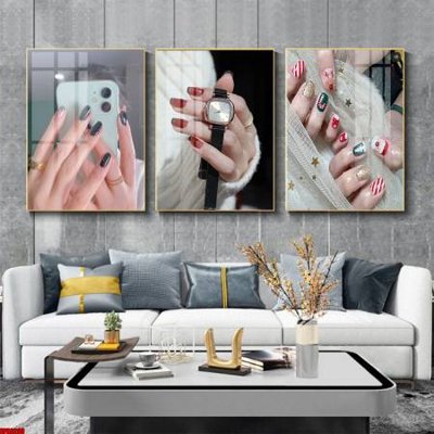 Tải file File tranh nail , tranh trang trí quán nail móng SPA3299 (gốc) in tranh tráng gương