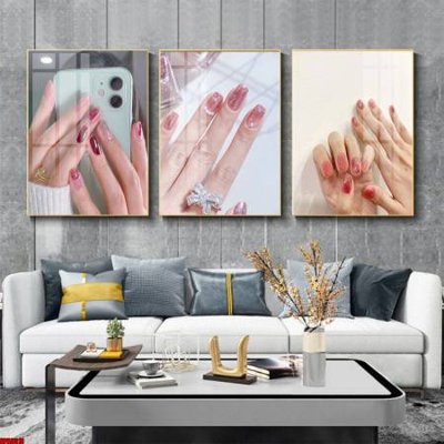 File tranh File tranh nail , tranh trang trí quán nail móng SPA3313 (ảnh gốc) in trần 3D