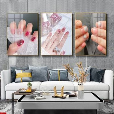 File ảnh File tranh nail , tranh trang trí quán nail móng SPA3344 (gốc) in poster