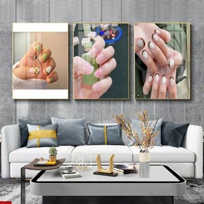 File gốc File tranh nail , tranh trang trí quán nail móng SPA3365 (in lụa) cao cấp