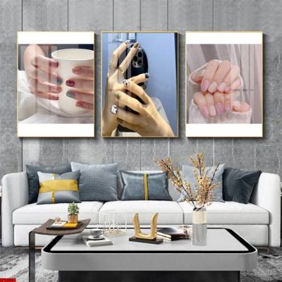 File in trần File tranh nail , tranh trang trí quán nail móng SPA3384 (bản gốc) hoa văn