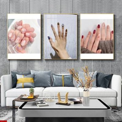 File PSD File tranh nail , tranh trang trí quán nail móng SPA3386 (bản gốc) cho nhà in