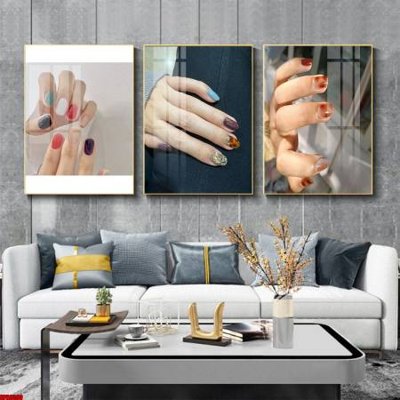 File gốc File tranh nail , tranh trang trí quán nail móng SPA3390 (phong cách) châu Âu