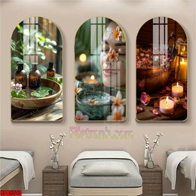 File gốc File tranh vòm spa kiểu mới SPA5513 (phong cách) cổ điển