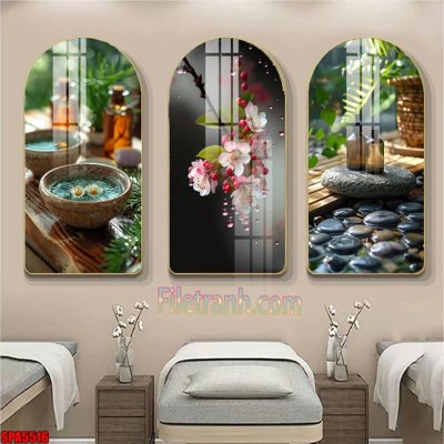 Ảnh mô tả file gốc in mica File tranh vòm spa kiểu mới SPA5516